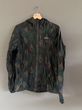 Patagonia Men’s Houdini Jacket Bunker Camouflage Packable Windbreaker Small